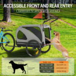 Colgador para perros XXL 2 en 1 con soporte para colgar, reflectores y correas reflectantes, con soporte universal, luces de seguridad, barra inclinada, hasta 50 kg - Imagen 5