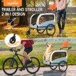 Colgador para perros XXL 2 en 1 con soporte para colgar, reflectores y correas reflectantes, con soporte universal, luces de seguridad, barra inclinada, hasta 50 kg - Imagen 6