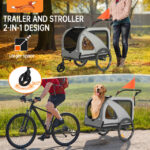 Colgador para perros XXL 2 en 1 con soporte para colgar, reflectores y correas reflectantes, con soporte universal, luces de seguridad, barra inclinada, hasta 50 kg
