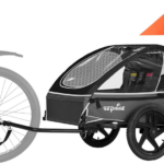 Remolque de bicicleta plegable Sepnine para niños