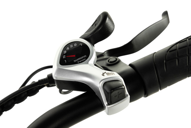 Bicicleta eléctrica plegable PIXAR WIND1 | Motor de 500 W, batería de 48 V y 10,4 Ah, neumáticos anchos de 20 x 3 pulgadas, cambio Shimano de 7 velocidades, frenos de disco dobles (hasta 45 km de autonomía) - Imagen 4