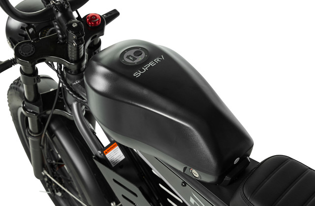 Bicicleta eléctrica Pixar SuperV de 500 W | Bicicleta eléctrica de neumáticos anchos y larga autonomía con opciones de doble batería - Imagen 7