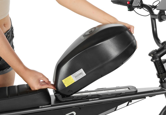 Bicicleta eléctrica Pixar SuperV de 500 W | Bicicleta eléctrica de neumáticos anchos y larga autonomía con opciones de doble batería - Imagen 5