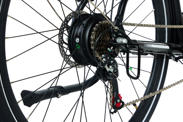 Bicicleta eléctrica Pixar City1 | Motor de 36 V y 250 W, autonomía de 45 km, cambio Shimano de 7 velocidades - Imagen 7