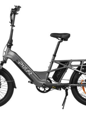 Bicicleta eléctrica Pixar Plus7 de 500 W y neumáticos anchos de 20″ | Bicicleta eléctrica urbana y todoterreno de gran autonomía