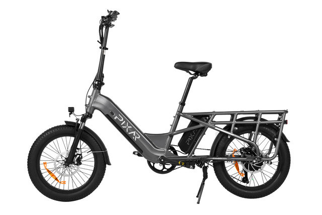 Bicicleta eléctrica Pixar Plus7 de 500 W y neumáticos anchos de 20″ | Bicicleta eléctrica urbana y todoterreno de gran autonomía