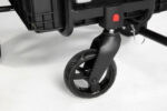 Remolque de carga para bicicletas 2 en 1, carro de mano con barra de empuje, estructura de hierro, 40 kg, plegable - Imagen 3