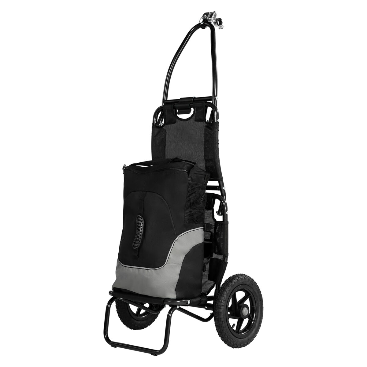 Remolque de bicicleta, carretilla, remolque de carga para bicicletas, estructura de aluminio y acero, fácilmente plegable con neumáticos de 30 cm, capacidad de carga 20 kg - Imagen 4