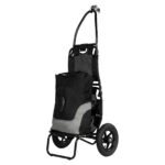 Remolque de bicicleta, carretilla, remolque de carga para bicicletas, estructura de aluminio y acero, fácilmente plegable con neumáticos de 30 cm, capacidad de carga 20 kg - Imagen 4