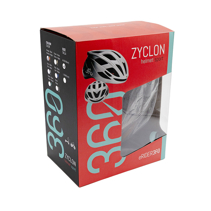 Casco ZYCLON Sport gris - negro M - Imagen 5