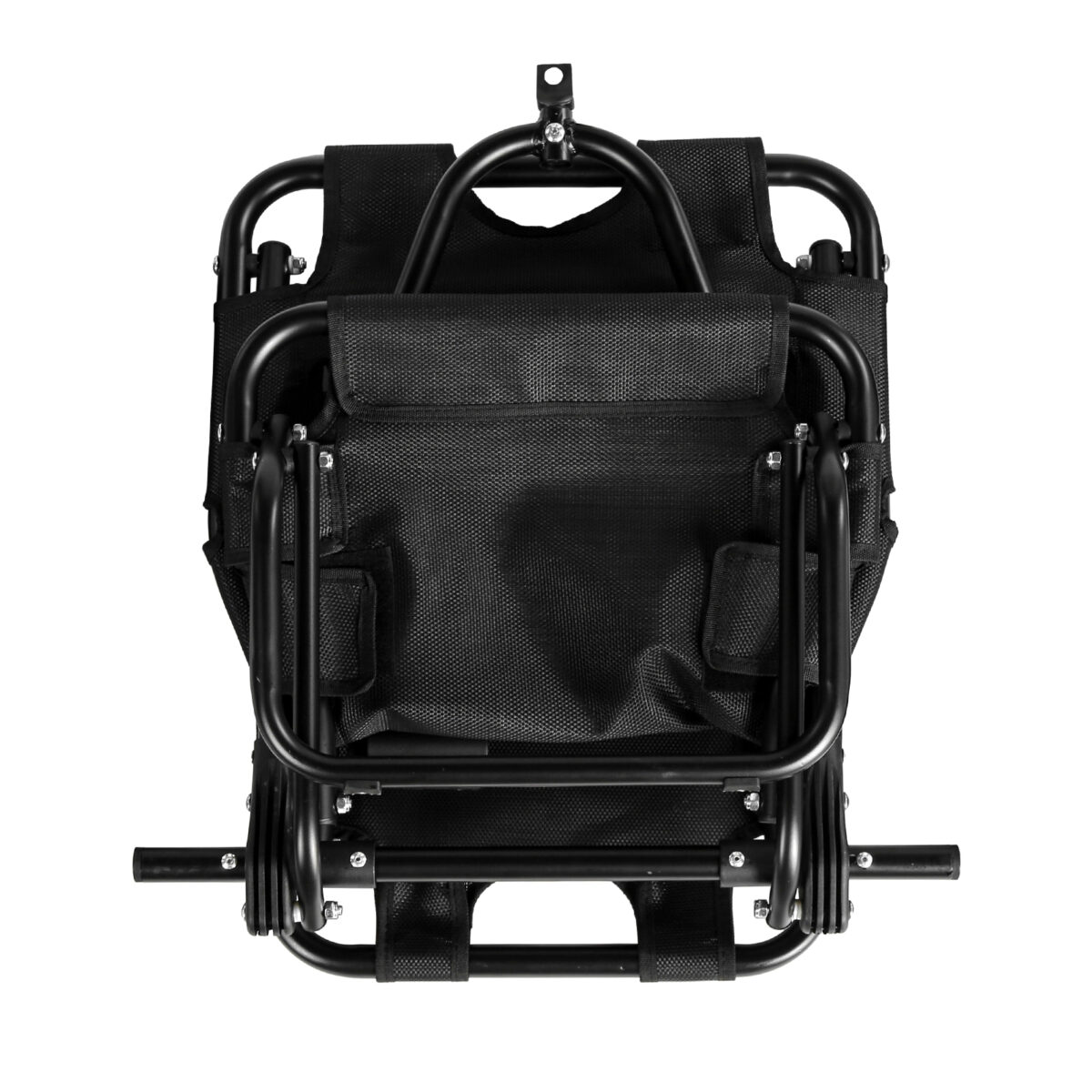Remolque de bicicleta, carretilla, remolque de carga para bicicletas, estructura de aluminio y acero, fácilmente plegable con neumáticos de 30 cm, capacidad de carga 20 kg - Imagen 5