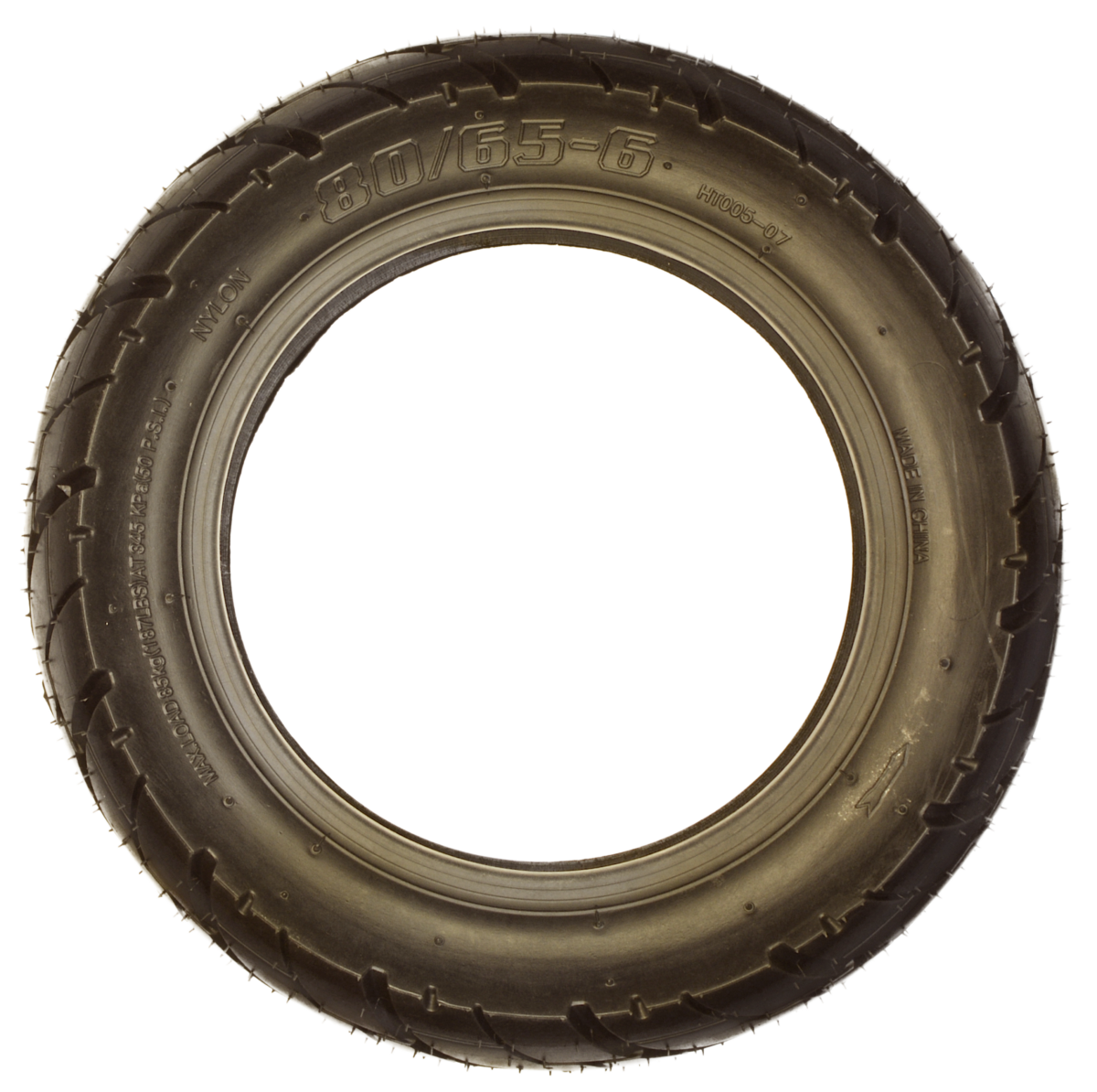 Neumatico Tubless  Tubeless 80/65-6, 10x3-6, 255x80-6, - Imagen 2