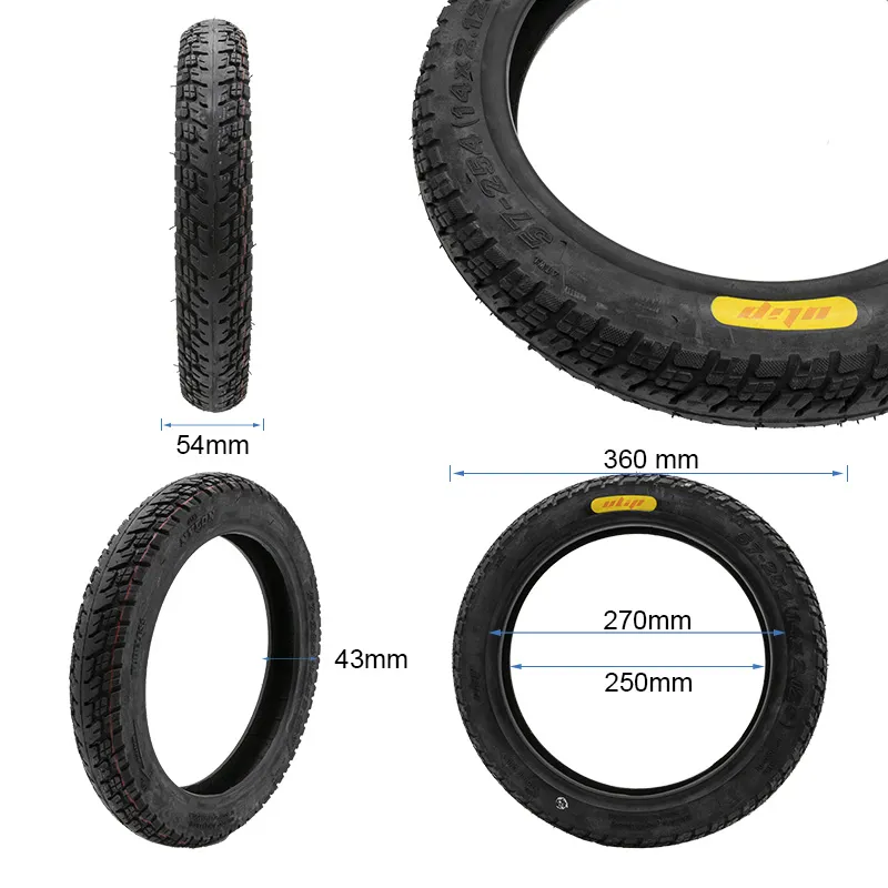Neumático tubeless off-road 14X2,125(57-254) - Imagen 2