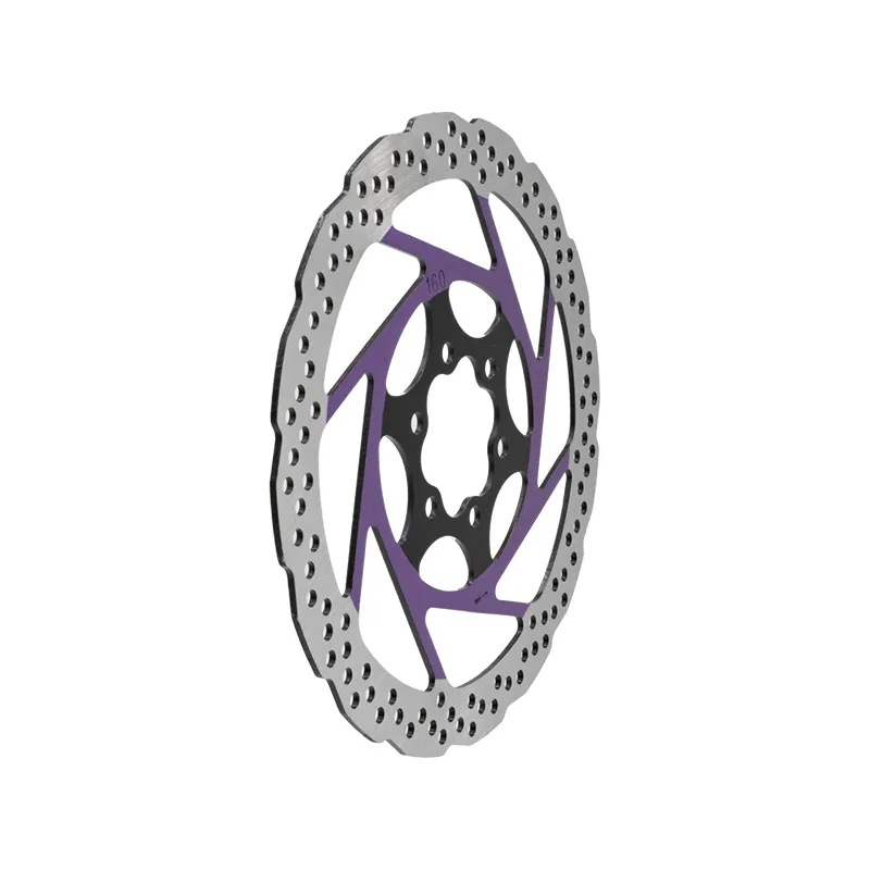 Disco de freno V2 6H 160mm Violeta - Imagen 3